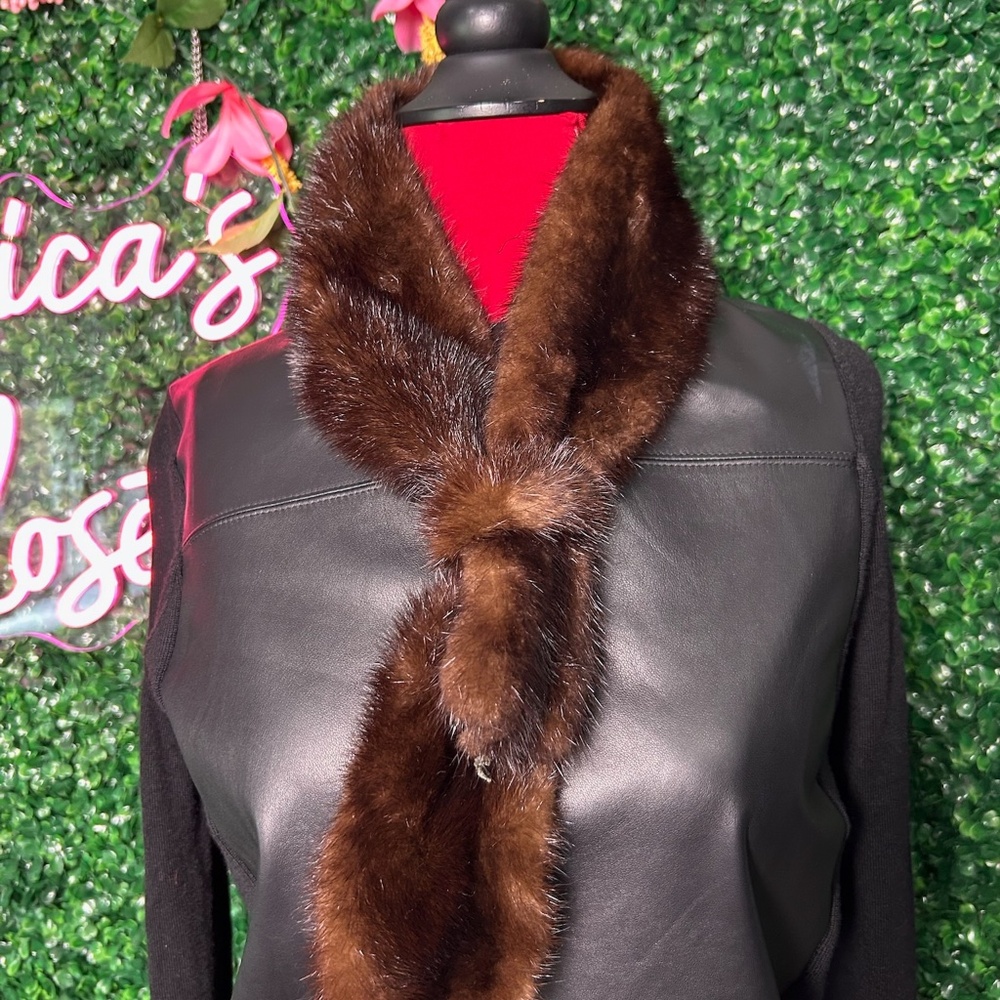 Vintage Brown Fox Stool